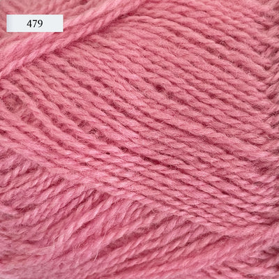 Rauma Finullgarn, a fingering/sport weight yarn, in color 479, a light bubblegum pink