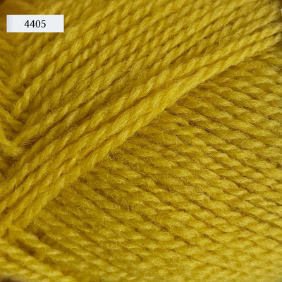 Rauma Finullgarn, a fingering/sport weight yarn, in color 4405, a lemon yellow