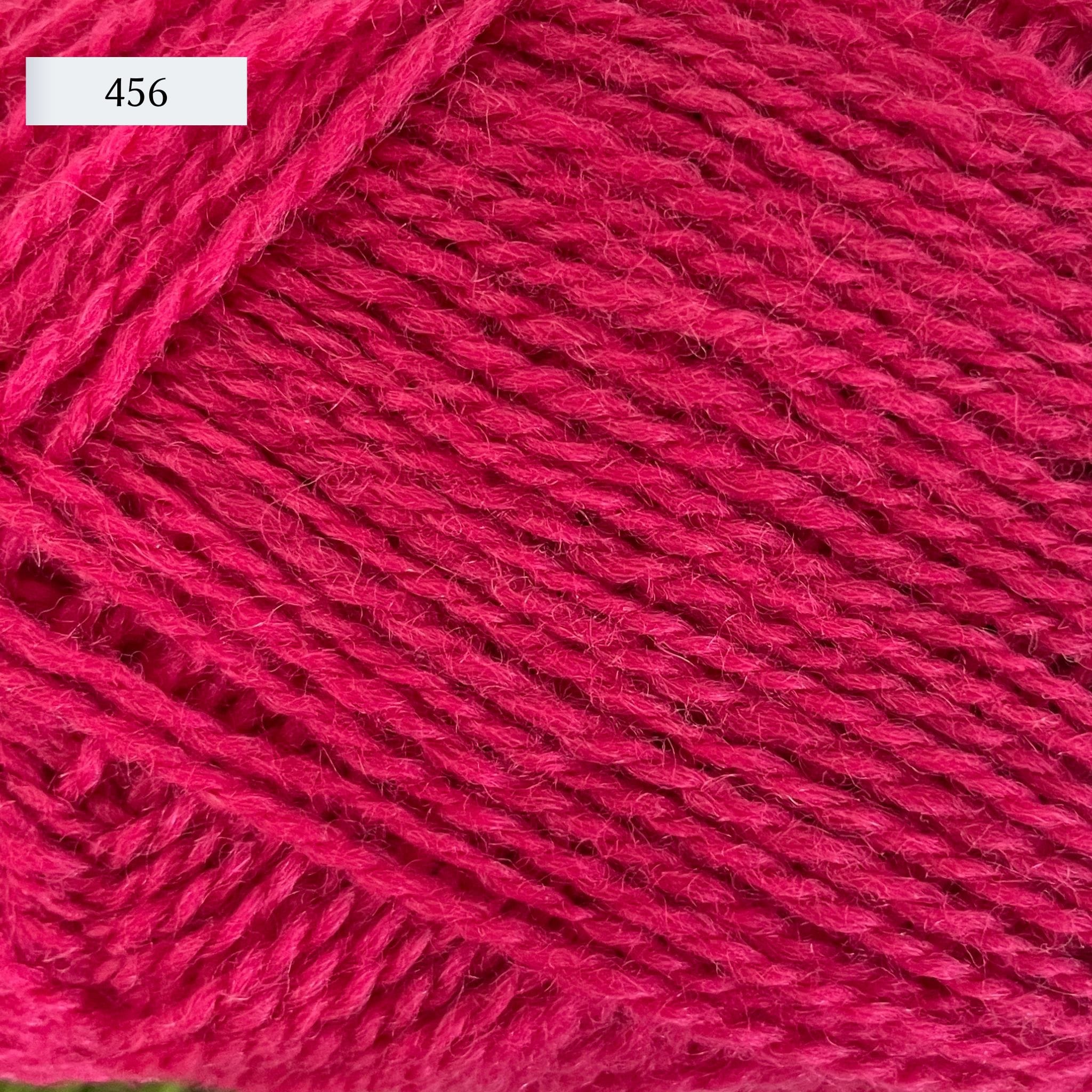 Rauma Finullgarn, a fingering/sport weight yarn, in color 456, a fuschia