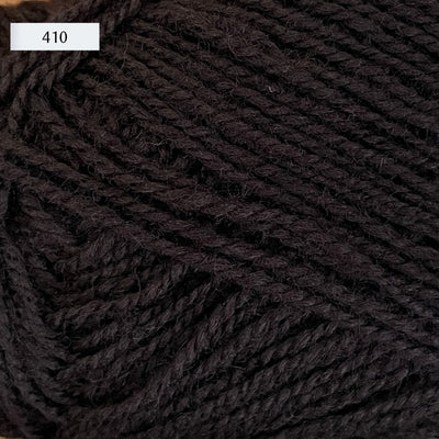 Rauma Gammelserie 2ply wool yarn, fingering weight, in color 410, warm black