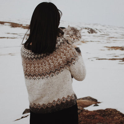 Winterwoods Yarn Set in Plötulopi Unspun Wool by Petite Knitter