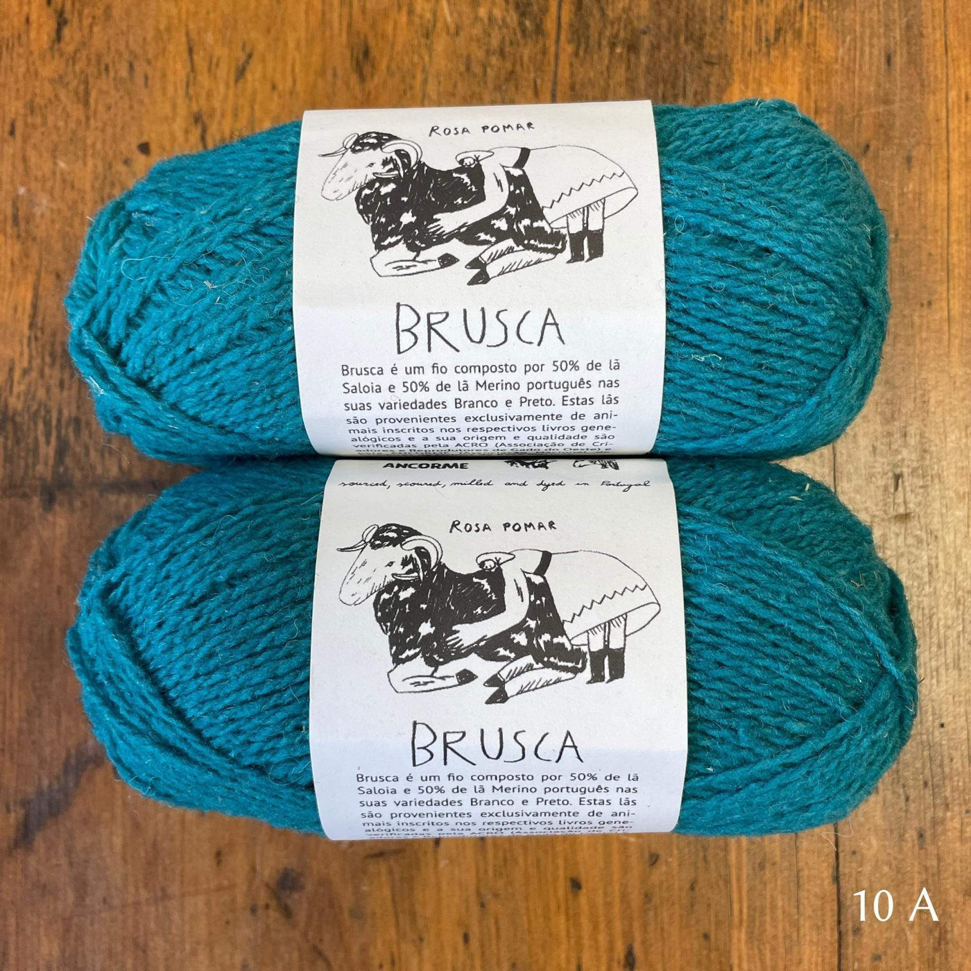 The Woolly Thistle Retrosaria Brusca DK Yarn in 10 A (turqouise)