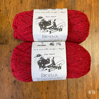 The Woolly Thistle Retrosaria Brusca DK Yarn in 8 B (red)