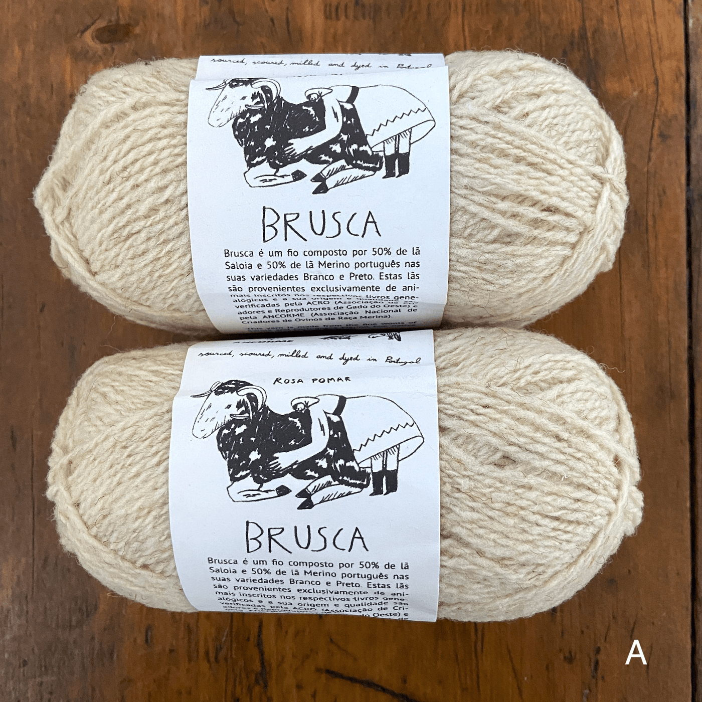 The Woolly Thistle Retrosaria Brusca DK Yarn in A (cream)