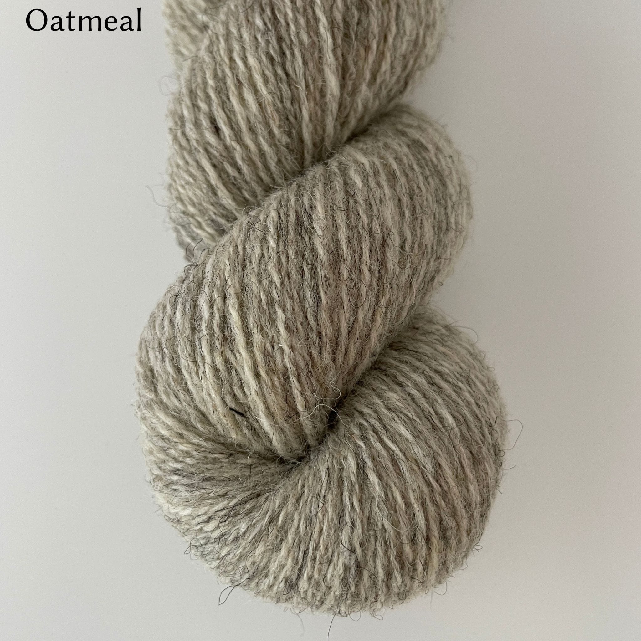Naturally Colored Worsted Yarn - Pewter & Silver