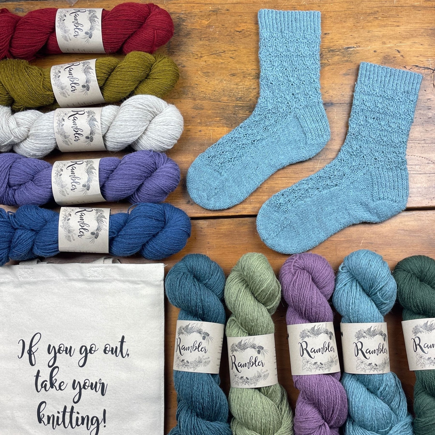 Agatha Socks Kit in Rambler – The Woolly Thistle