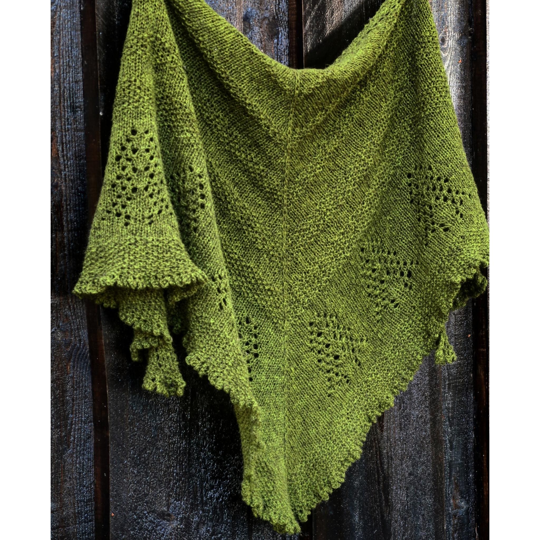 Forest Path Hap Yarn Set in Rauma Finullgarn by Patricia Anne
