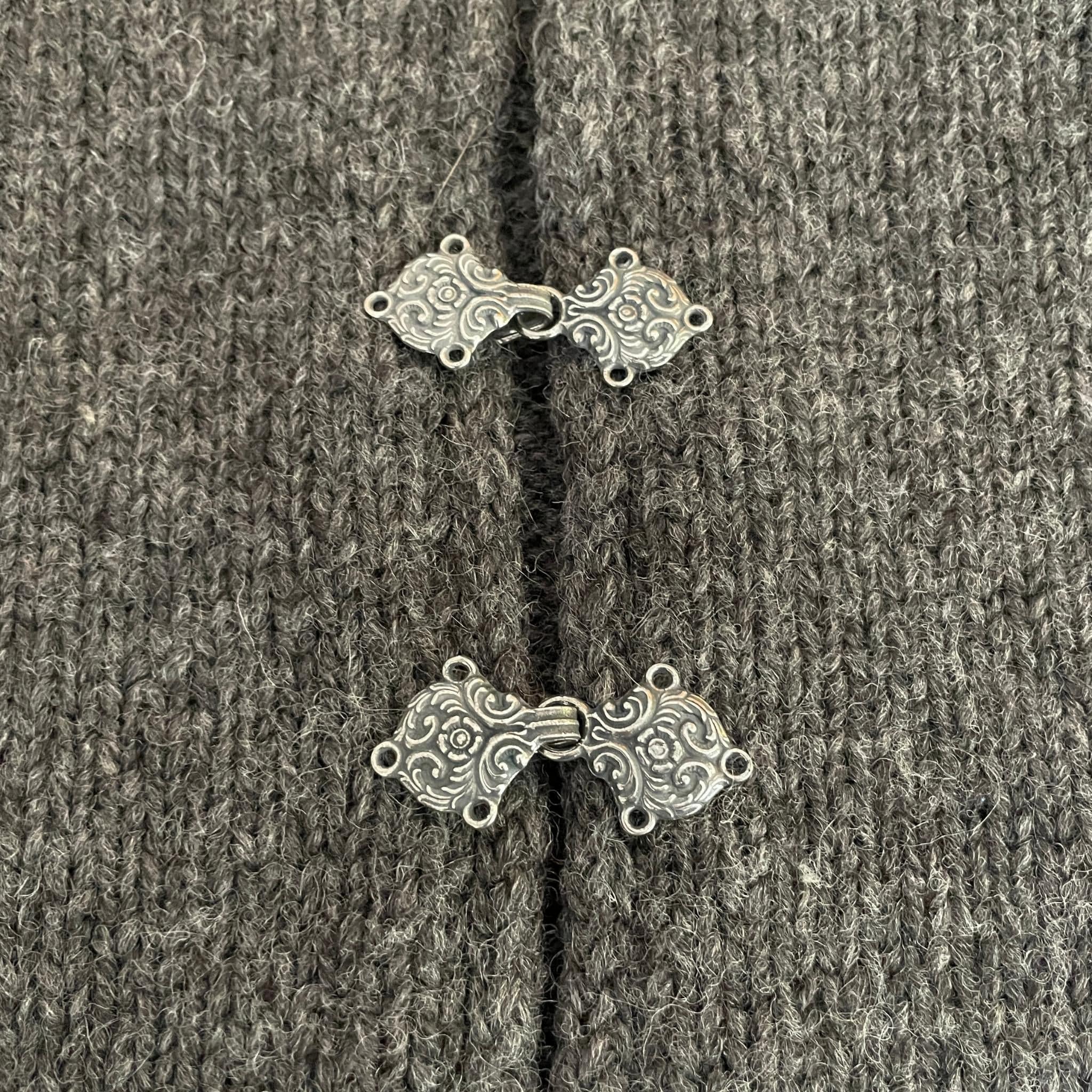 Norwegian Pewter Sweater Clasps – The Woolly Thistle