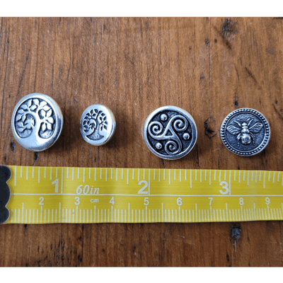 Pewter Buttons - Pack of 3
