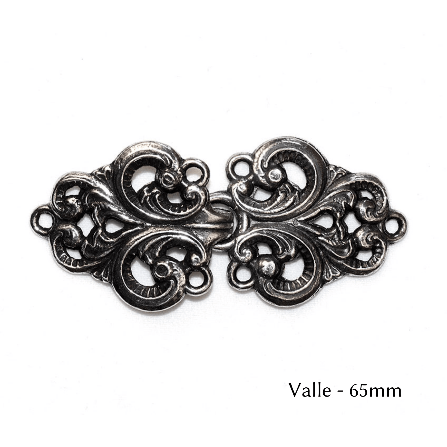 Handmade spiral German silver cardigan clasp or sweater clasp for knit and  fabric - Handmade clasp - Knitting sewing accessory 