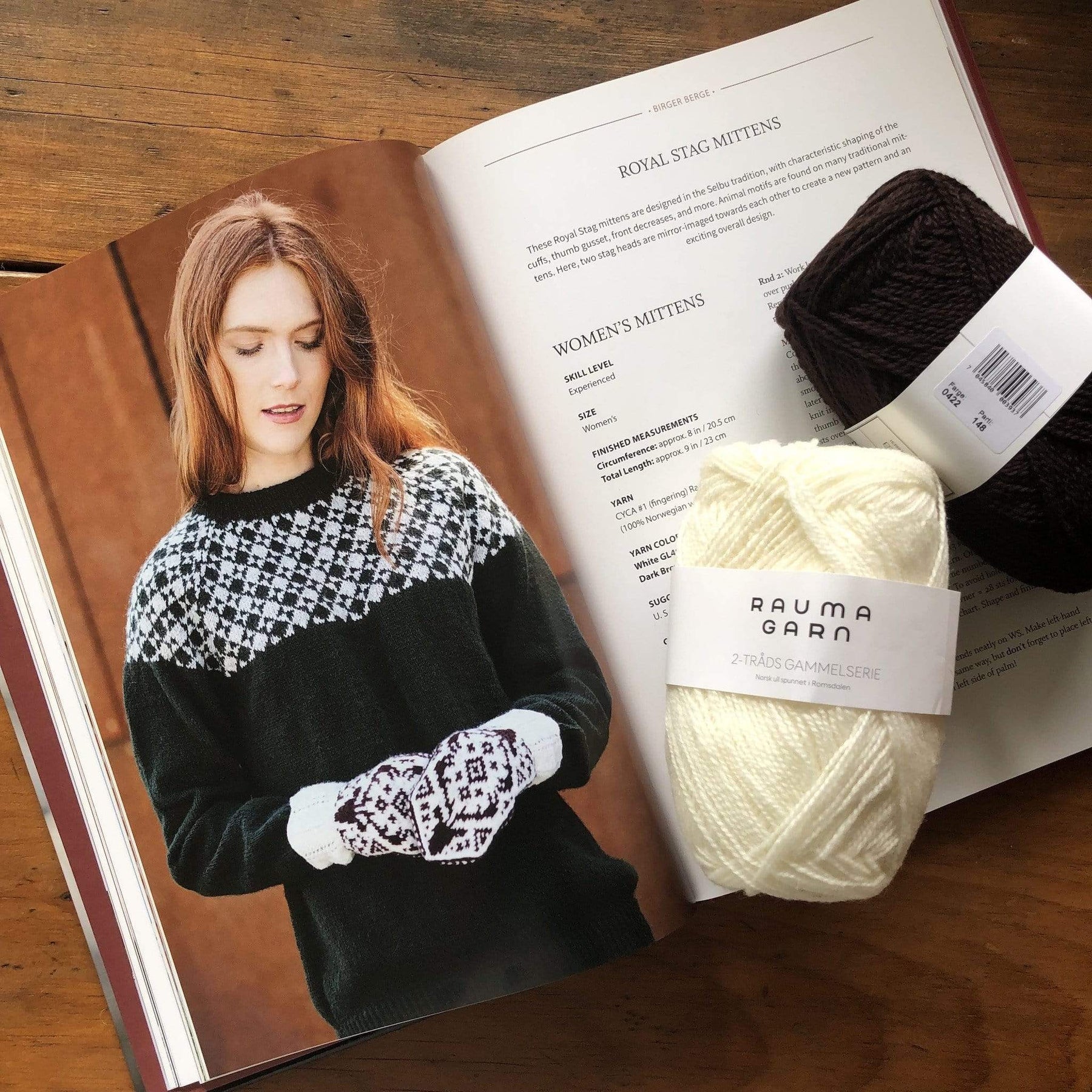 Norwegian knitting thimble - Recht en Averecht