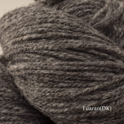 The Woolly Thistle Uist Wool DK yarn in Fuaran (grey)