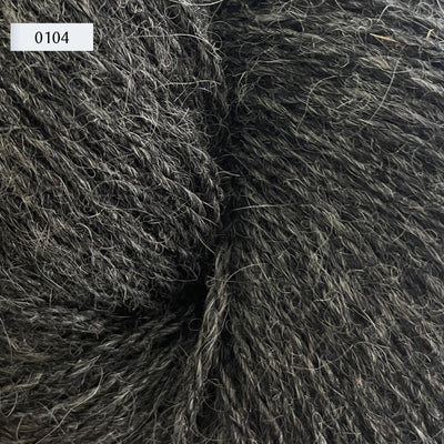 Ullcentrum 3ply, a worsted weight wool yarn, in color 0104, a heathered dark grey