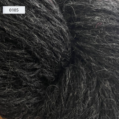 Ullcentrum 3ply, a worsted weight wool yarn, in color 0105, a heathered charcoal