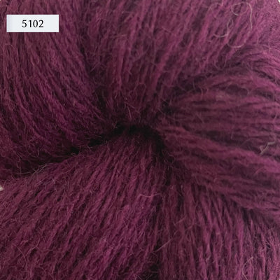 Ullcentrum 3ply, a worsted weight wool yarn, in color 5102, a rich plum