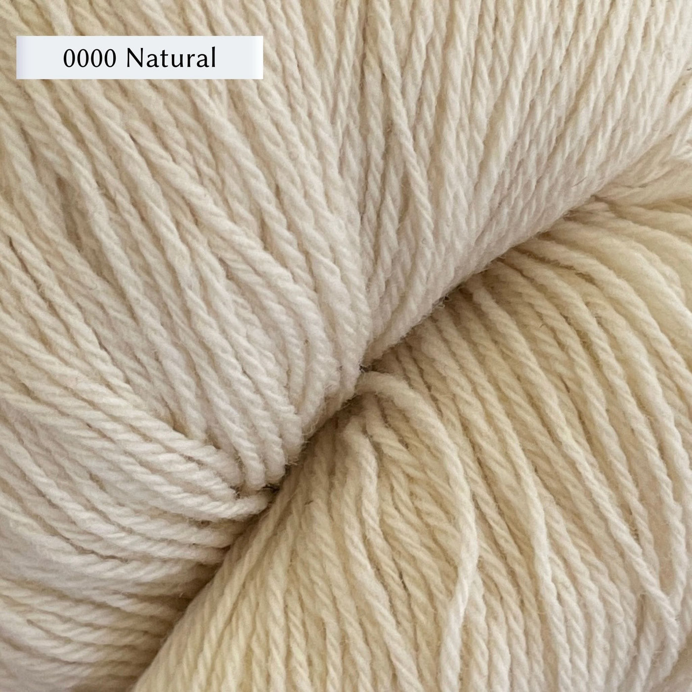 WoolDreamers Dehesa de Barrera, a fingering weight yarn, in color 0000 Natural, a natural cream 