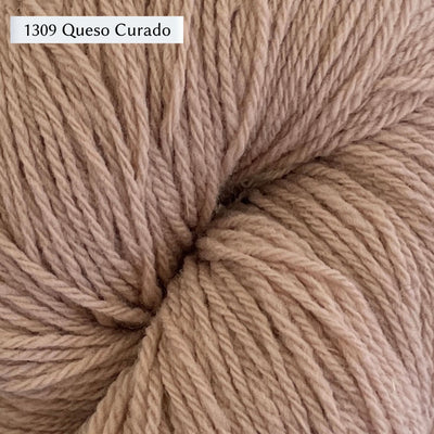 WoolDreamers Dehesa de Barrera, a fingering weight yarn, in color 1209 Queso Curago, a warm beige